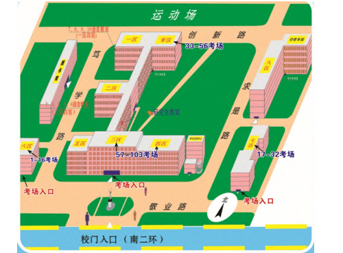 考场安排平面示意图